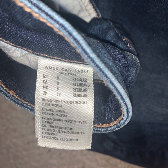 AMERICAN EAGLE RIPPED SKINNY JEANS - Picture 3 of 3